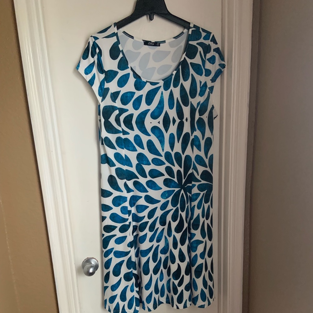 Blue/White dress